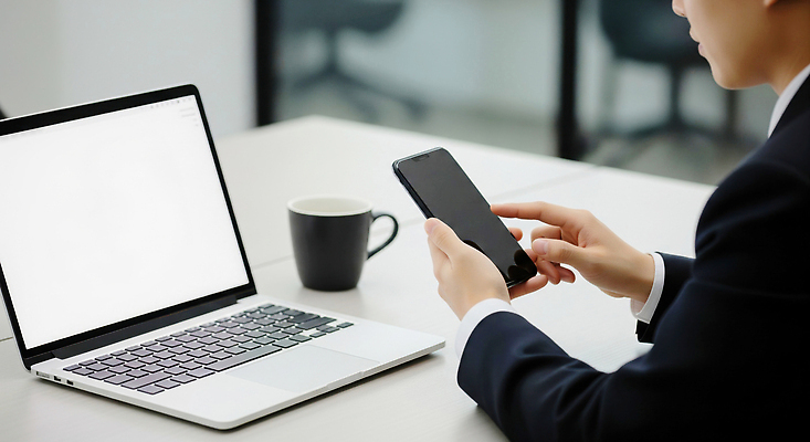 JPG 편집이미지 남자 커피 비즈니스 통신 탁자 아침 기술 노트북 스마트폰 사무실 디지털 업무 편안함 집중 의료성형뷰티 편집실사 AI인물포토 AI콘텐츠 주간 음료 가구 컨셉 사람 전자제품 핸드폰 스마트기기 작업 감각 CG 파일형식 AI포토