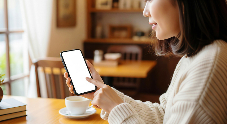 JPG 편집이미지 여자 커피 탁자 휴식 대화 일상 스마트폰 기계 카페 시간 편안함 집중 확인 모던 의료성형뷰티 차분 편집실사 AI인물포토 AI콘텐츠 음료 가구 컨셉 말하기 사람 라이프 핸드폰 스마트기기 상점 감각 CG 파일형식 AI포토