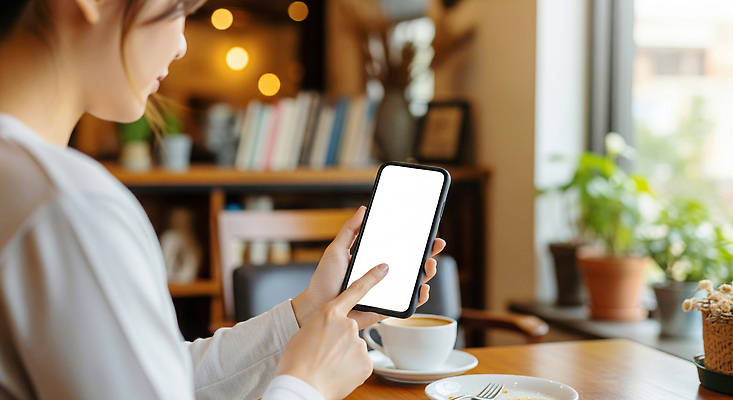 JPG 편집이미지 여자 여유 커피 손가락 휴식 대화 일상 스마트폰 독서 카페 편안함 즐거움 모던 의료성형뷰티 편집실사 AI인물포토 AI콘텐츠 손 감정 음료 컨셉 말하기 사람 라이프 핸드폰 스마트기기 상점 감각 CG 파일형식 AI포토