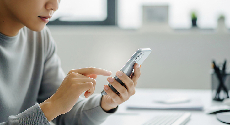 JPG 편집이미지 남자 포즈 손가락 기술 사람 일상 스마트폰 사무실 스크린 정보 작업 집중 방문 소통 조작 의료성형뷰티 편집실사 AI인물포토 AI콘텐츠 손 컨셉 비즈니스 라이프 핸드폰 스마트기기 CG 파일형식 AI포토