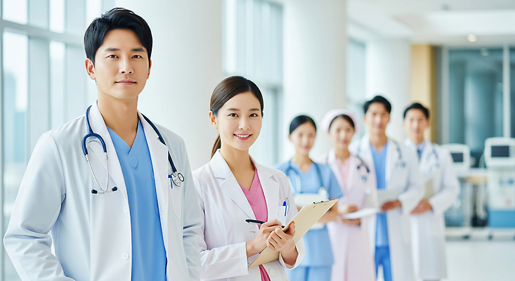 JPG 편집이미지 의학 협력 건강 병원 치료 환자 간호사 의료진 의사 세미나 전문 의료성형뷰티 편집실사 AI인물포토 AI콘텐츠 직업 CG 파일형식 AI포토