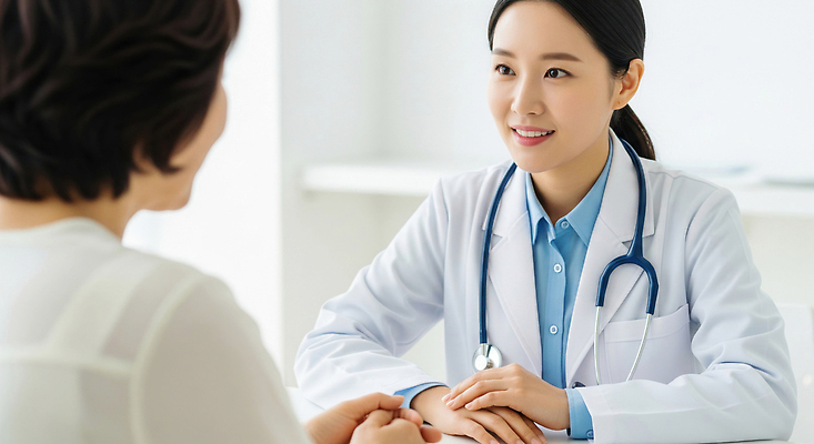 JPG 편집이미지 의학 건강 병원 치료 진료 환자 의료진 의사 상담 상담실 의사소통 전문 회복 의료성형뷰티 편집실사 AI인물포토 AI콘텐츠 직업 컨셉 CG 파일형식 AI포토