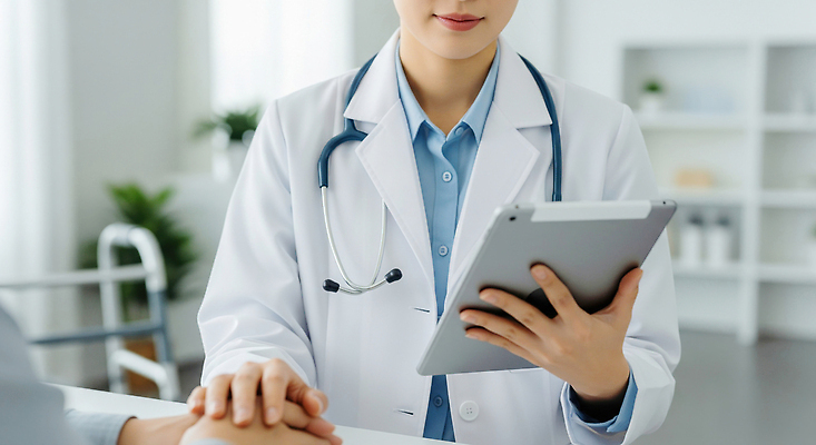 JPG 편집이미지 손 의학 건강 병원 대화 치료 진료 환자 의사 기록 상담 클리닉 전문 의료성형뷰티 편집실사 AI인물포토 AI콘텐츠 말하기 신체부위 의료진 CG 파일형식 AI포토