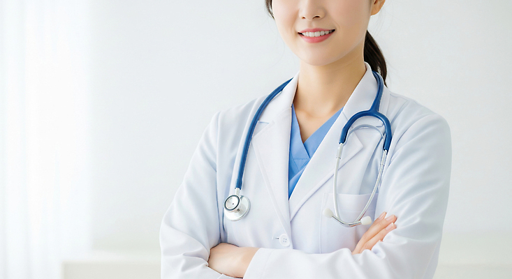 JPG 편집이미지 의학 건강 밝음 병원 미소 치료 환경 깨끗함 진료 방 환자 의사 상담 전문 의료성형뷰티 편집실사 AI인물포토 AI콘텐츠 컨셉 표정 의료진 CG 파일형식 AI포토