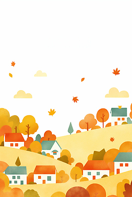 JPG 나무 일러스트 자연 하늘 나뭇잎 주택 풍경 초록색 햇빛 노란색 평화 주황색 고요 시골 편안함 뷰티풀 산들바람 색감 풍경화 국내일러스트 AI일러스트 AI콘텐츠 식물 컬러 컨셉 잎 바람 건물 태양 감각 그림 생태계 파일형식