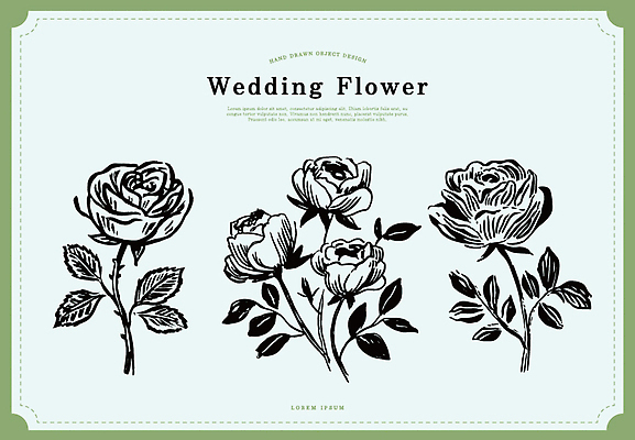 디자인 꽃 결혼 백그라운드 일러스트 결혼식 수채화 이벤트 그래픽 장식 장미 초대장 손그림 뷰티풀 테마 아기자기 국내일러스트 AI파일 식물 컨셉 카드_감사 파일형식 벡터