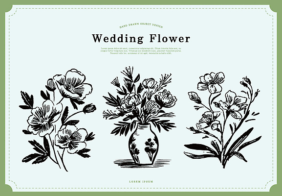 식물 디자인 꽃 꽃다발 일러스트 자연 결혼식 수채화 선물 이벤트 장식 꽃병 우아함 화사함 드로잉 플로리스트 미니멀 국내일러스트 AI파일 직업 결혼 컨셉 미술 생태계 파일형식 벡터