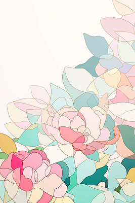 JPG 디자인 꽃 컬러 백그라운드 잎 패턴 일러스트 자연 실내 따뜻함 벽면 장식 화려 모던 그림 부드러움 화사함 조화 색감 디테일 국내일러스트 AI일러스트 AI콘텐츠 식물 벽 컨셉 무늬 내부 감각 생태계 파일형식