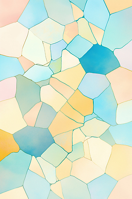 JPG 모양 디자인 예술 컬러 백그라운드 패턴 일러스트 자연 추상 수채화 그래픽 장식 감각 모던 부드러움 감성 파스텔 조화 국내일러스트 AI일러스트 AI콘텐츠 컨셉 무늬 학용품 생태계 파일형식