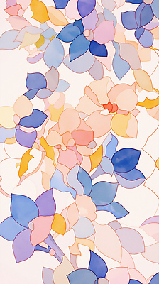 JPG 디자인 시선 예술 컬러 백그라운드 꽃무늬 패턴 일러스트 자연 그래픽 우아함 부드러움 조화 조형 뷰티풀 색감 창의성 국내일러스트 AI일러스트 AI콘텐츠 꽃 컨셉 무늬 감각 생태계 파일형식