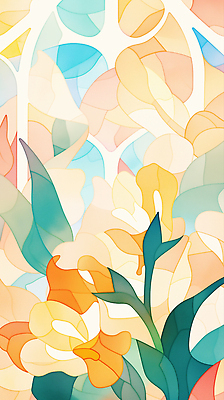 JPG 모양 식물 디자인 꽃 예술 컬러 백그라운드 잎 일러스트 자연 추상 밝음 여름 정원 부드러움 조화 만화경 뷰티풀 색채 국내일러스트 AI일러스트 AI콘텐츠 계절 무늬 장난감 감각 생태계 파일형식