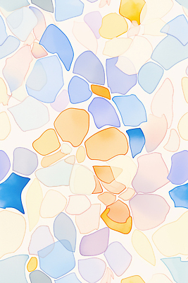 JPG 디자인 예술 컬러 조각 백그라운드 패턴 일러스트 추상 장식 컬러풀 공간 분위기 부드러움 화사함 감성 조화 뷰티풀 색감 국내일러스트 AI일러스트 AI콘텐츠 컨셉 무늬 감각 파일형식