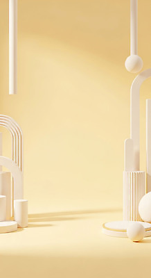 JPG 모양 편집이미지 디자인 예술 백그라운드 조형물 노란색 공간 흰색 크기 그림 기하학 조화 구성 미니멀 이미지편집 AI컴퓨터그래픽 AI콘텐츠 컬러 무늬 미술 파일형식