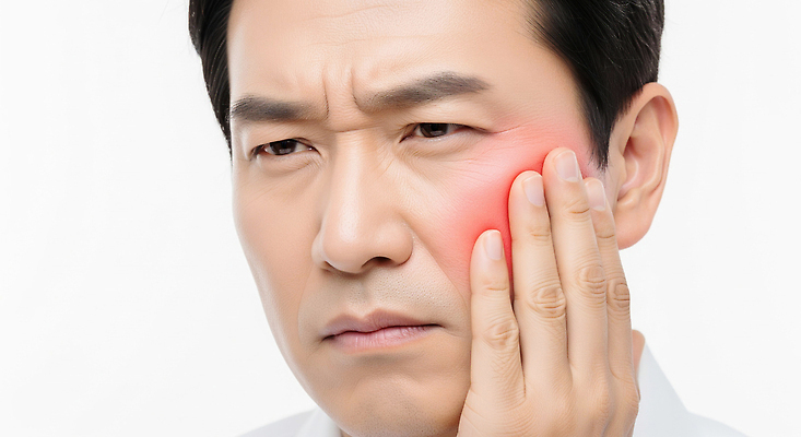 JPG 편집이미지 손 남자 감정 얼굴 신체 의학 스트레스 건강 고통 표현 불안 문제 심리 의료성형뷰티 편집실사 AI인물포토 AI콘텐츠 사람 신체부위 CG 파일형식 AI포토