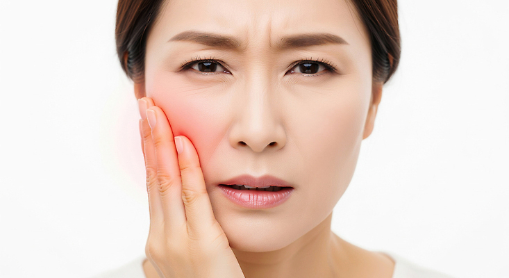 JPG 편집이미지 웰빙 여자 감정 얼굴 의학 건강 병원 치료 진료 고통 치아 방문 증상 의료성형뷰티 불편함 편집실사 AI인물포토 AI콘텐츠 사람 신체부위 소화기관 감각 CG 파일형식 AI포토