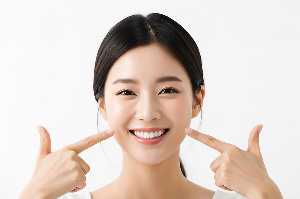 JPG 편집이미지 여자 행복 포즈 손가락 표정 미소 웃음 기쁨 자신감 찡그림 뷰티풀 순간 의료성형뷰티 강조 편집실사 손 감정 사람 CG 파일형식