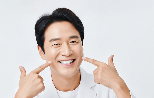 JPG 편집이미지 남자 행복 아시아 포즈 의학 건강 미소 웃음 치료 캐주얼 기쁨 흰색 치아 선율 치료사 의료성형뷰티 편집실사 직업 옷 감정 나라 컬러 표정 사람 소화기관 CG 파일형식