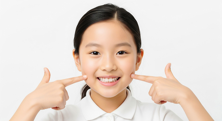 JPG 편집이미지 행복 감정 얼굴 어린이 백그라운드 손가락 표정 미소 웃음 소녀 청결 활발 즐거움 의료성형뷰티 편집실사 손 여자 컨셉 사람 신체부위 위생 CG 파일형식