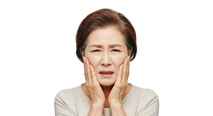 JPG 편집이미지 손 노년 감정 얼굴 스트레스 표정 사람 고통 무서움 불안 걱정 심리 의료성형뷰티 편집실사 AI인물포토 AI콘텐츠 성인 신체부위 CG 파일형식 AI포토