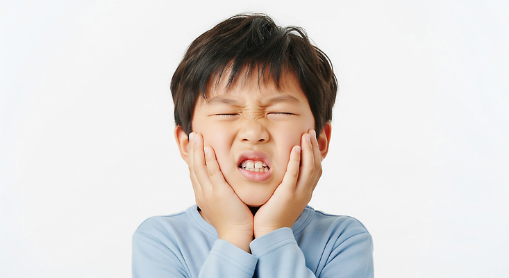 JPG 편집이미지 감정 얼굴 어린이 표정 소년 치료 놀람 고통 순간 힘듦 의료성형뷰티 불편함 편집실사 AI인물포토 AI콘텐츠 남자 컨셉 의학 사람 신체부위 감각 CG 파일형식 AI포토