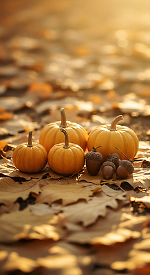 JPG 편집이미지 낙엽 가족 자연 호박 풍경 햇빛 농장 정원 고요 금색 수확 가을 도토리 감성 뷰티풀 편집실사 AI포토 AI콘텐츠 계절 컬러 컨셉 잎 농업 채소 관계 태양 견과류 CG 생태계 파일형식