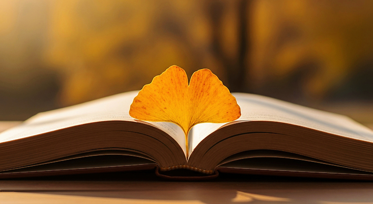 JPG 편집이미지 백그라운드 잎 자연 실내 따뜻함 풍경 일상 책 독서 노란색 가을 은행잎 감성 뷰티풀 차분 편집실사 AI포토 AI콘텐츠 식물 계절 컬러 컨셉 내부 라이프 CG 생태계 파일형식