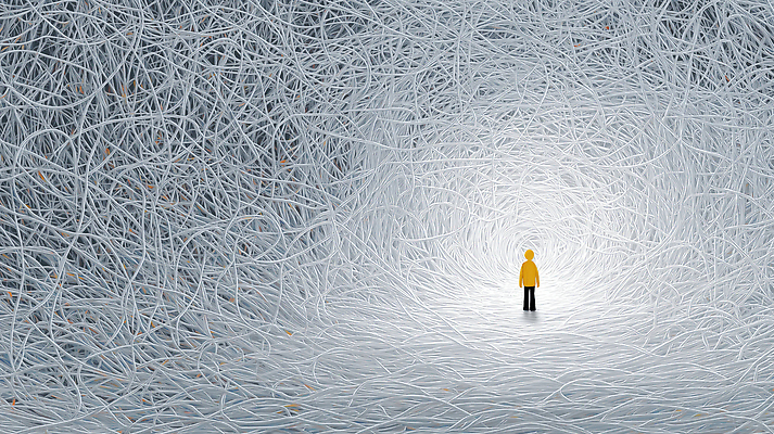 JPG 편집이미지 디자인 감정 길 예술 선 상징 설계 형상 머리 공간 회색 감각 고독 방향 복잡 혼자 이미지편집 AI컴퓨터그래픽 AI콘텐츠 컬러 컨셉 신체부위 파일형식