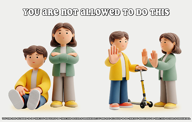 PSD 모델 교육 어린이 일러스트 모션 놀이 대화 경고 안전 친구 학습 부모 금지 장면 규칙 교훈 역할 이해 조언 상호작용 일러캐릭터 캐릭터 가족 관계 말하기 사람 파일형식