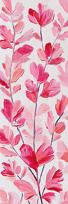 JPG 디자인 꽃 예술 분홍색 컬러 잎 일러스트 자연 실내 장식 빨간색 스크린 공간 표현 그림 조화 뷰티풀 생동감 국내일러스트 AI일러스트 AI콘텐츠 식물 내부 생태계 파일형식
