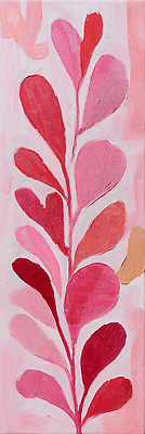 JPG 모양 식물 디자인 예술 벽 분홍색 컬러 백그라운드 일러스트 장식 빨간색 감상 표현 분위기 그림 작품 화가 리듬 창의성 국내일러스트 AI일러스트 AI콘텐츠 직업 컨셉 미술 파일형식