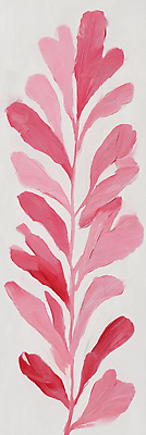 JPG 디자인 분홍색 컬러 잎 일러스트 자연 페인팅 장식 빨간색 여름 인테리어 벽화 질감 작품 감성 색감 국내일러스트 AI일러스트 AI콘텐츠 식물 계절 컨셉 미술 그림 생태계 파일형식