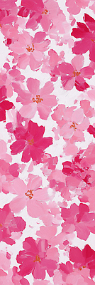 JPG 식물 꽃 예술 분홍색 컬러 백그라운드 패턴 일러스트 자연 장식 봄 기쁨 흰색 그림 부드러움 화사함 뷰티풀 산뜻 생동감 국내일러스트 AI일러스트 AI콘텐츠 계절 감정 컨셉 무늬 감각 생태계 파일형식