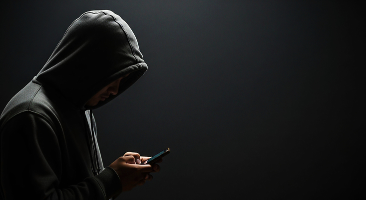 JPG 편집이미지 남자 실루엣 통신 모션 기술 스마트폰 디지털 스크린 기계 정보 후드티셔츠 의료성형뷰티 편집실사 AI인물포토 AI콘텐츠 티셔츠 촬영기법 사람 핸드폰 스마트기기 CG 파일형식 AI포토