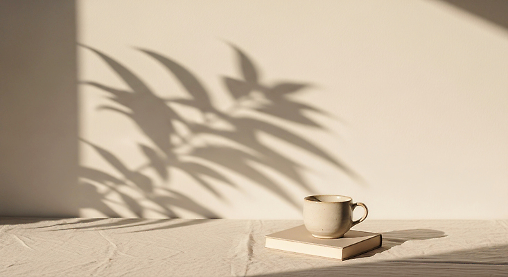 JPG 편집이미지 커피 티셔츠 자연 휴식 나뭇잎 그림자 일상 책 컵 햇빛 공간 편안함 심플 가벼움 차분 편집실사 AI포토 AI콘텐츠 식기 음료 컨셉 셔츠 잎 라이프 태양 감각 무게 CG 생태계 파일형식