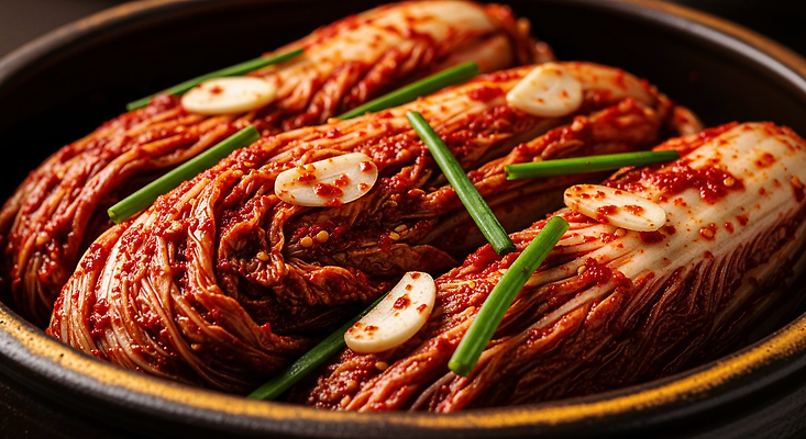 JPG 편집이미지 전통 한식 채소 김치 건강 마늘 식사 항아리 양념 저장 매움 발효 김장 파 장아찌 편집실사 AI포토 AI콘텐츠 음식 도자기 맛 CG 파일형식