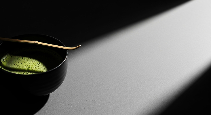 JPG 편집이미지 전통 그릇 음료 자연 탁자 요리 빛 고요 녹차 말차 순간 편집실사 AI포토 AI콘텐츠 식기 가구 차_음료 CG 생태계 파일형식