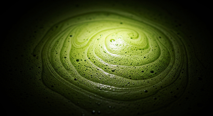 JPG 편집이미지 물결 음료 컬러 자연 거품 녹차 질감 조화 대칭 말차 편집실사 AI포토 AI콘텐츠 차_음료 CG 생태계 파일형식