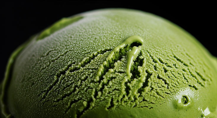 JPG 편집이미지 음식 컬러 자연 아이스크림 디저트 조명 요리 초록색 반사 차가움 녹차 질감 말차 편집실사 AI포토 AI콘텐츠 차_음료 CG 생태계 파일형식