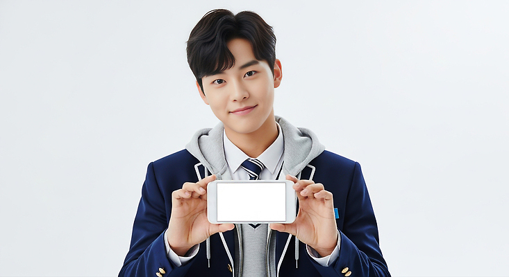 JPG 편집이미지 학생 교복 얼굴 남학생 포즈 교실 스튜디오 기술 미소 일상 스마트폰 카메라 소통 의료성형뷰티 편집실사 AI인물포토 AI콘텐츠 옷 교육 남자 컨셉 학교 표정 라이프 신체부위 전자제품 핸드폰 스마트기기 CG 파일형식 AI포토