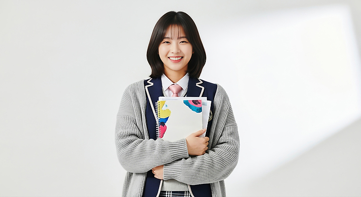 JPG 편집이미지 학생 여학생 교육 교복 포즈 청소년 웃음 노트북 학습 카메라 의료성형뷰티 편집실사 AI인물포토 AI콘텐츠 옷 여자 표정 사람 전자제품 CG 파일형식 AI포토