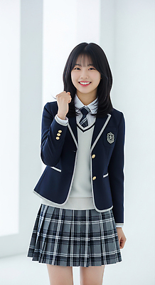 JPG 편집이미지 학생 옷 패션 교복 학교 청소년 표정 웃음 소녀 학습 주먹 자신감 순수 의료성형뷰티 편집실사 AI인물포토 AI콘텐츠 여자 교육 감정 어린이 컨셉 모션 사람 CG 파일형식 AI포토