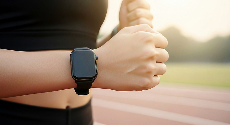 JPG 편집이미지 공원 스포츠 러닝셔츠 모션 자연 아침 기술 건강 달리기 운동 헬스 손목 준비 트랙 러닝 스마트워치 의료성형뷰티 편집실사 AI인물포토 AI콘텐츠 주간 공공시설 셔츠 신체부위 스마트기기 CG 생태계 웨어러블 파일형식 AI포토