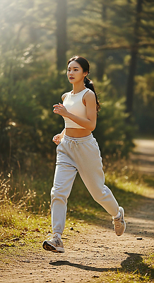 JPG 편집이미지 운동화 자연 건강 운동복 달리기 조깅 운동 햇빛 활발 산책로 숲 러닝 의료성형뷰티 편집실사 AI인물포토 AI콘텐츠 옷 길 신발 컨셉 모션 태양 CG 생태계 파일형식 AI포토