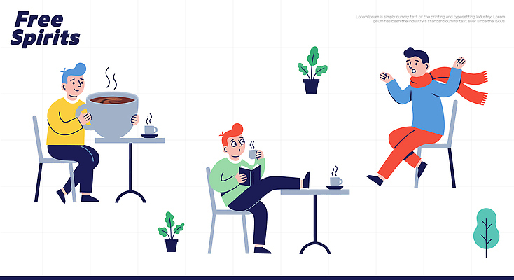 식물 커피 음료 겨울 의자 일러스트 모션 탁자 실내 따뜻함 대화 웃음 여러명 친구 스마트폰 카페 만남 편안함 소통 국내일러스트 AI파일 계절 가구 다수 컨셉 관계 표정 말하기 사람 내부 핸드폰 스마트기기 상점 감각 파일형식 벡터