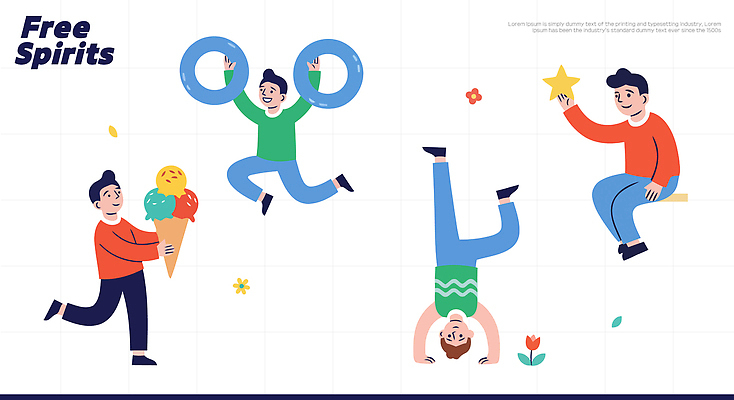 행복 컬러 일러스트 모션 자연 놀이 아이스크림 웃음 취미 여름 친구 수영 기쁨 자유 도전 게임 즐거움 창의성 국내일러스트 AI파일 계절 감정 컨셉 관계 디저트 표정 수상스포츠 생태계 파일형식 벡터