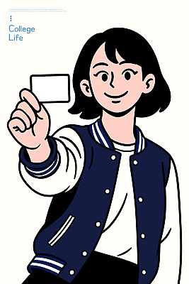 학생 여학생 일러스트 모션 성공 표정 웃음 생활 학습 청춘 캠퍼스라이프 체험 편안함 대학교 소통 동아리 신분증 자기소개 국내일러스트 AI파일 라이프스타일 여자 교육 컨셉 학교 감각 증명서 파일형식 벡터