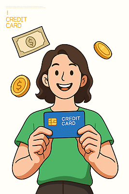 행복 돈 일러스트 선물 사람 금융 경제 쇼핑 동전 기쁨 신용카드 재산 소비 회계 자산관리 금융거래 소득 재정 사용자 국내일러스트 AI파일 감정 파일형식 벡터