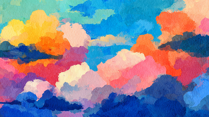 JPG 예술 분홍색 컬러 하늘색 일러스트 자연 하늘 수채화 풍경 파란색 주황색 일몰 저녁 조화 채색 뷰티풀 풍요 국내일러스트 AI일러스트 AI콘텐츠 컨셉 미술 노을 야간 생태계 파일형식