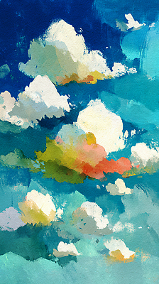 JPG 감정 예술 컬러 일러스트 자연 하늘 추상 수채화 회화 풍경 파란색 빛 그림 뷰티풀 색감 국내일러스트 AI일러스트 AI콘텐츠 무늬 말하기 생태계 파일형식