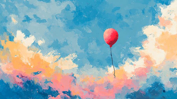 JPG 감정 예술 분홍색 컬러 일러스트 자연 하늘 날씨 풍경 빨간색 평화 주황색 자유 그리기 풍선 뷰티풀 순간 창의성 국내일러스트 AI일러스트 AI콘텐츠 컨셉 모션 생태계 파일형식